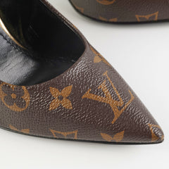 Louis Vuitton Heels Monogram/Gold Size 35