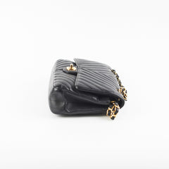 Chanel Chevron Classic Medium/Large Black