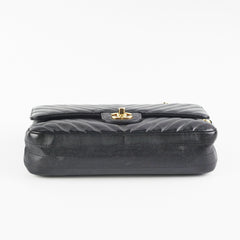 Chanel Chevron Classic Medium/Large Black