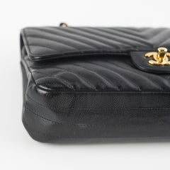 Chanel Chevron Classic Medium/Large Black