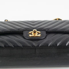 Chanel Chevron Classic Medium/Large Black