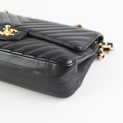 Chanel Chevron Classic Medium/Large Black