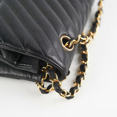 Chanel Chevron Classic Medium/Large Black