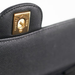 Chanel Chevron Classic Medium/Large Black