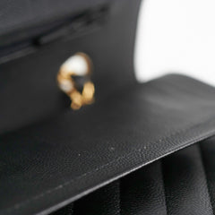 Chanel Chevron Classic Medium/Large Black