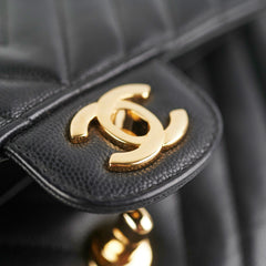 Chanel Chevron Classic Medium/Large Black