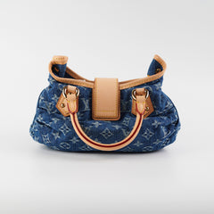 Louis Vuitton Pleaty Denim Handbag