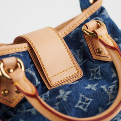 Louis Vuitton Pleaty Denim Handbag