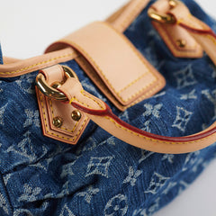 Louis Vuitton Pleaty Denim Handbag