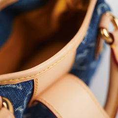 Louis Vuitton Pleaty Denim Handbag