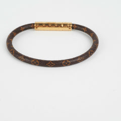 Louis Vuitton Monogram Confidential Bracelet Size 19