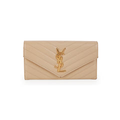 Saint Laurent Envelope Wallet Beige