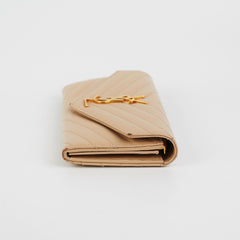 Saint Laurent Envelope Wallet Beige