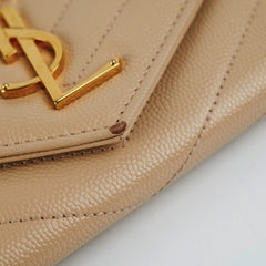 Saint Laurent Envelope Wallet Beige