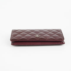 Chanel Long Wallet Patent Burgundy