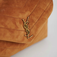 Saint Laurent Toy Lou Lou Suede Brown