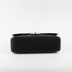 Chanel Guillted Jumbo Double Flap Black