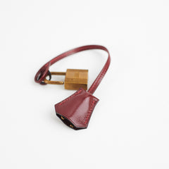 Hermes Vintage Kelly 28 Box Calfskin Burgundy -J Circle 1980