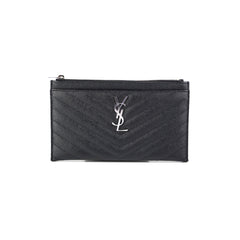 Saint Laurent Cassandre Zip Pouch Black
