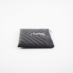 Saint Laurent Cassandre Zip Pouch Black