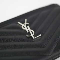 Saint Laurent Cassandre Zip Pouch Black