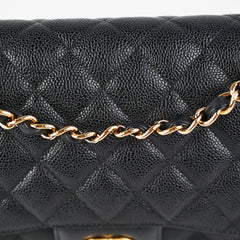 Chanel Classic Flap Jumbo Caviar Black Shoulder Bag
