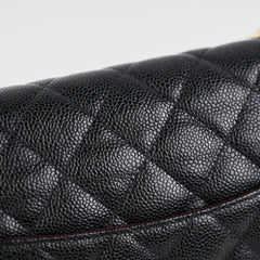 Chanel Classic Flap Jumbo Caviar Black Shoulder Bag