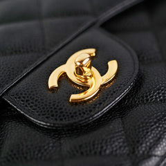 Chanel Classic Flap Jumbo Caviar Black Shoulder Bag