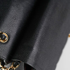 Chanel Classic Flap Jumbo Caviar Black Shoulder Bag
