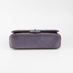 Chanel 16C Classic Flap Medium/Large Iridescent Mermaid Purplle Bag