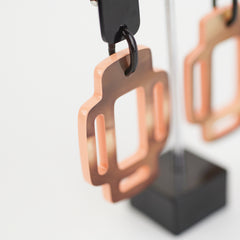 Hermes H lacquered horn Earrings