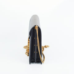 Saint Laurent Cassandra Medium Chain Black Bag