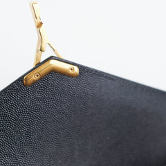 Saint Laurent Cassandra Medium Chain Black Bag