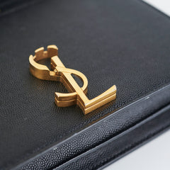 Saint Laurent Cassandra Medium Chain Black Bag