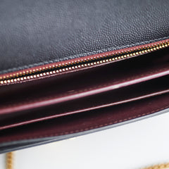 Saint Laurent Cassandra Medium Chain Black Bag