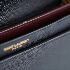 Saint Laurent Cassandra Medium Chain Black Bag