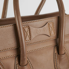 Celine Micro Luggage Taupe Tote