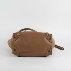 Celine Micro Luggage Taupe Tote