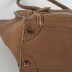 Celine Micro Luggage Taupe Tote