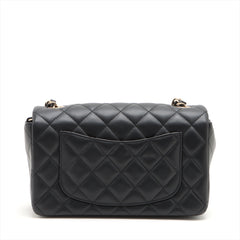 Chanel Mini Rectangular Lambskin Black Crossbody Bag (microchipped)