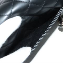 Chanel Mini Rectangular Lambskin Black Crossbody Bag (microchipped)