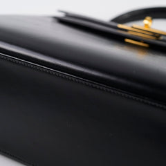 Hermes Kelly 28 Box Leather Noir - S circle stamp