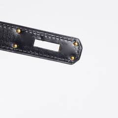 Hermes Kelly 28 Box Leather Noir - S circle stamp