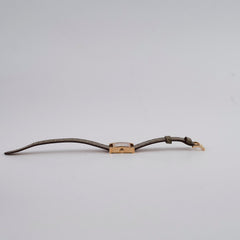 Hermes Heure H 21mm Mini Model Watch Rose Gold with Diamonds (Alligator Strap - Gris Elephant Grey)