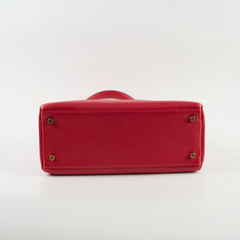 Hermes Kelly 28 Clemence Rouge Vif? - Square I Stamp