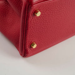 Hermes Kelly 28 Clemence Rouge Vif? - Square I Stamp