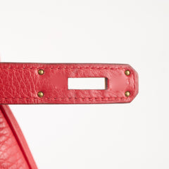 Hermes Kelly 28 Clemence Rouge Vif? - Square I Stamp