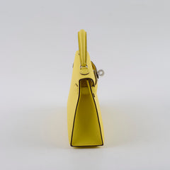 Hermes Mini Kelly Jaune Citron W Stamp