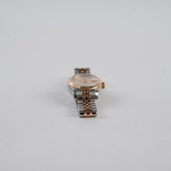 Rolex Datejust 26mm Two Tone Rose Gold Diamonds Pink Dial