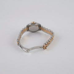 Rolex Datejust 26mm Two Tone Rose Gold Diamonds Pink Dial